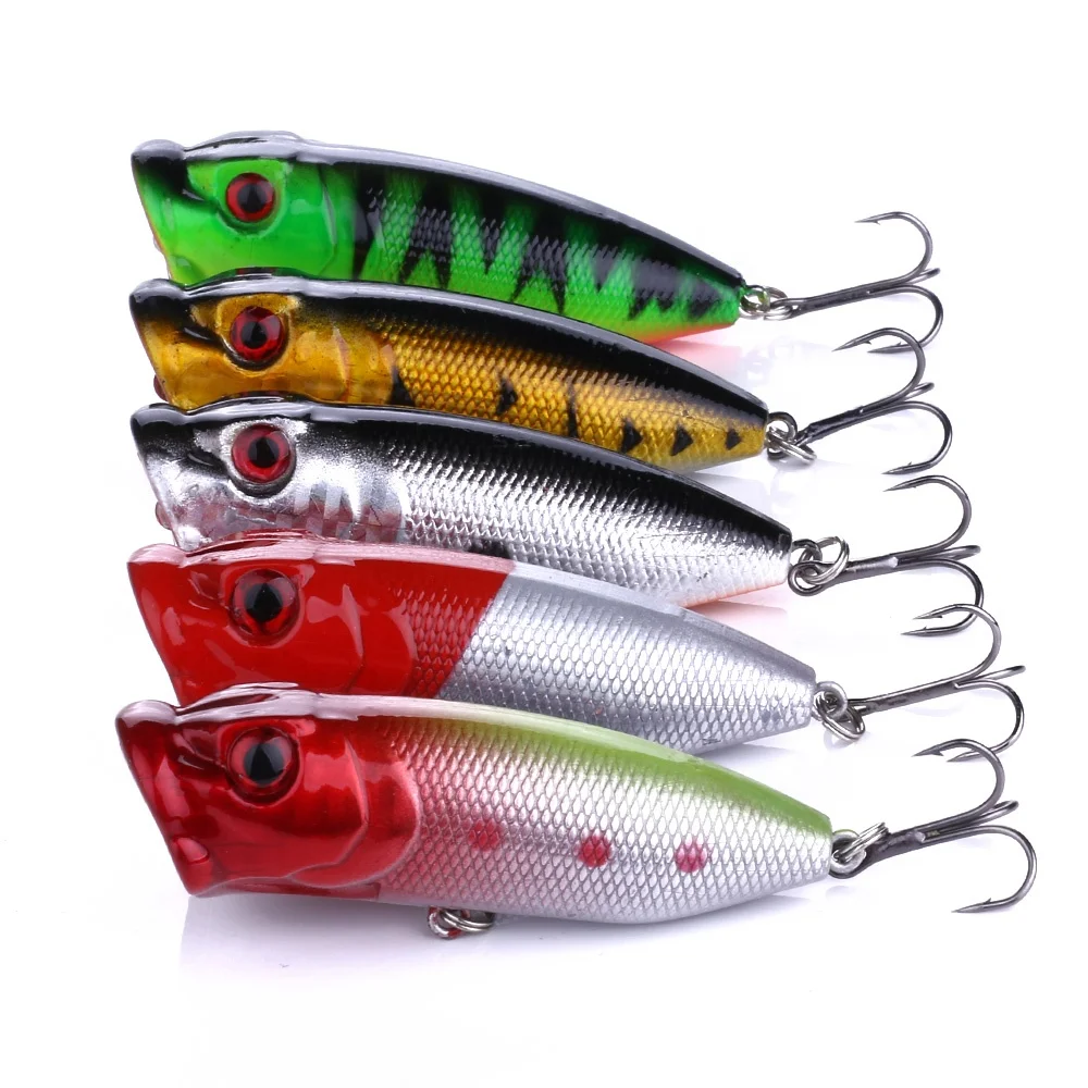 

Hengjia fishing lure 65mm tuna baits big popper saltwater fishing, 5 colors