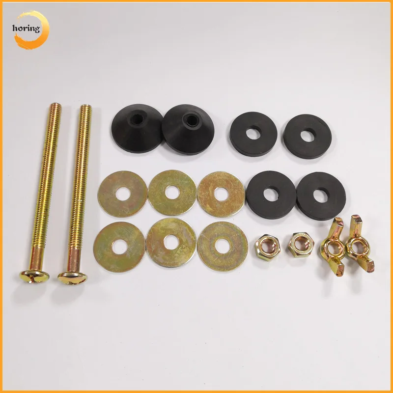 
Two Piece Ceramic Toilet Steel with Zinc coating Bolts WC Fitting Tank connection Mounting Kits 