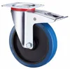 Factory Price Elastic Swivel Rubber Industrial Caster Wheel With Total Lock
