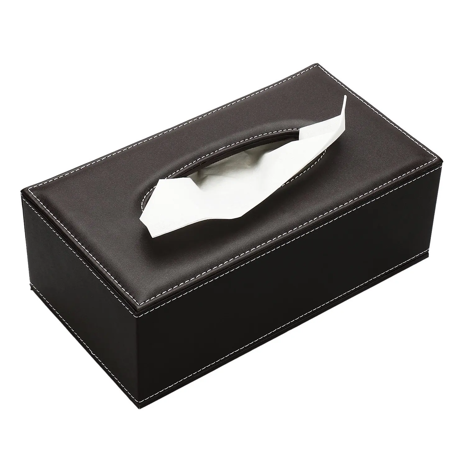 

Wholesale Brown Leather Tissue Box Cover