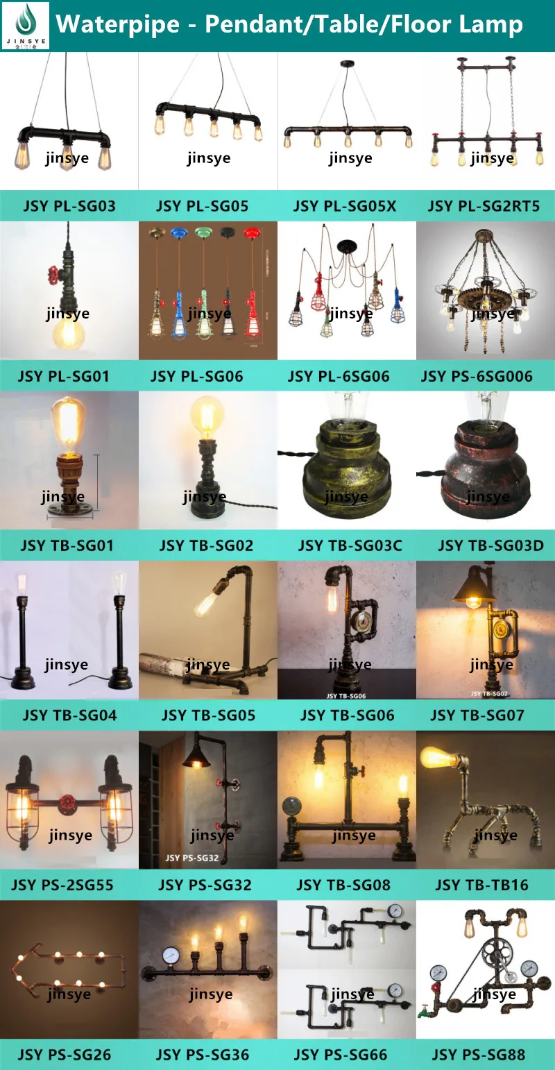 industrial table lamp copper metal iron antique table lamp