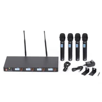 

4 Channel wireless conference capacitive microphone system with 4 handheld microphones