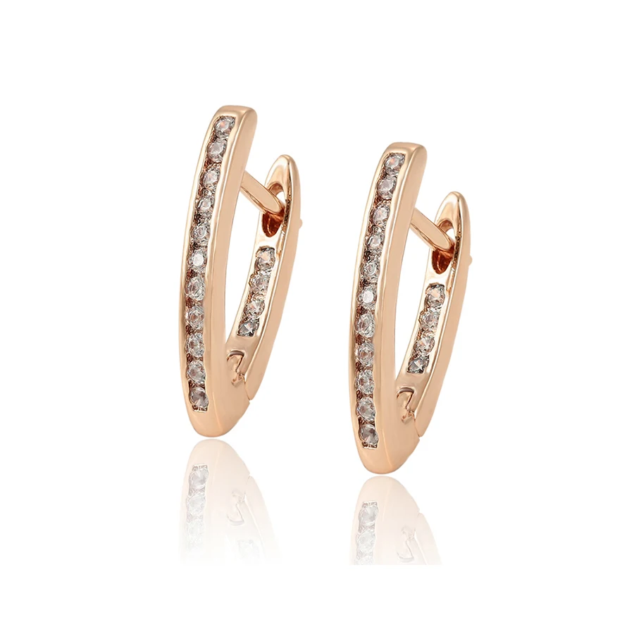 

98772 Xuping wholesale price Jewelry Fashion Hot Sale Huggies Earring With 18k Gold Plated