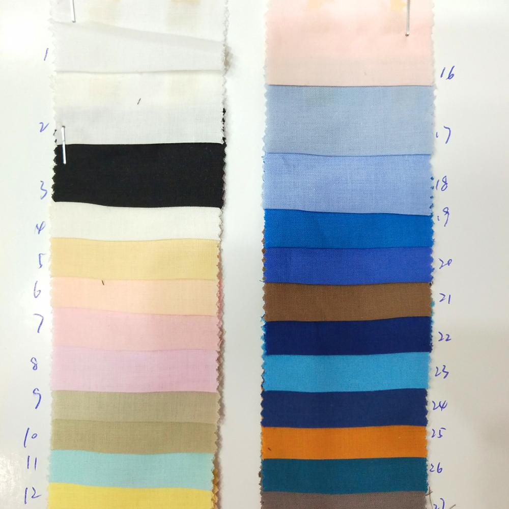 
100% cotton yard dyed plain voile fabric 