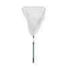 Nylon telescopic aluminum handle tackle didle nets folding fishing landing nets hand fishing nets landing net block