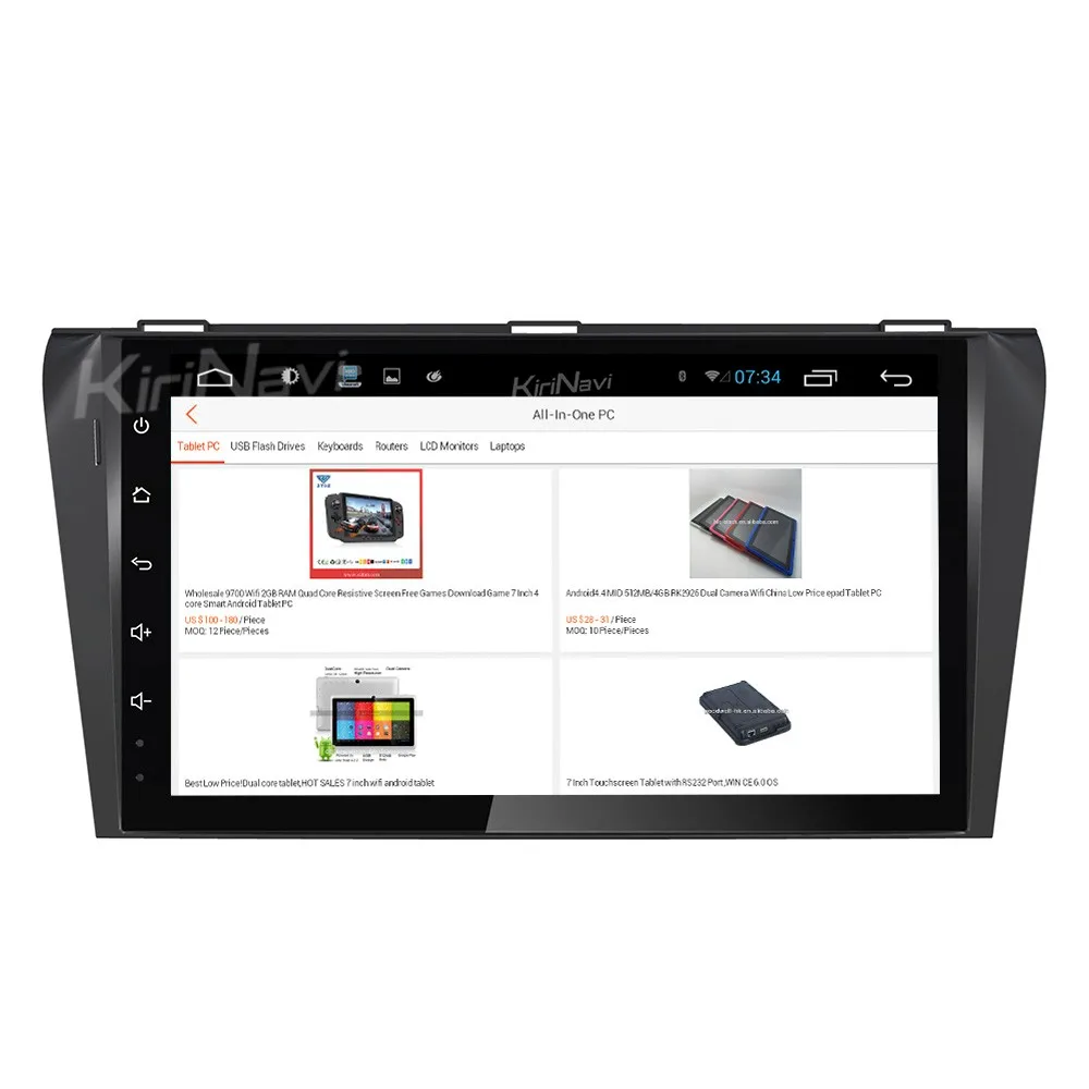 

Kirinavi high quality WC-MZ9004 9" android 10.0 car dvd player for mazda 3 factory gps navigation system 2004 - 2009 Wifi 3G