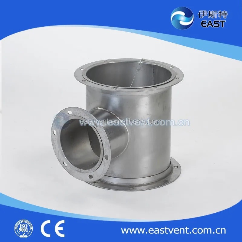 Raccord Y En Acier Pour Ventilation - Diamètre 100mm - Connexion 3 Conduits à 120° - Pour Gaines Alu, PVC Ou Phoniques
