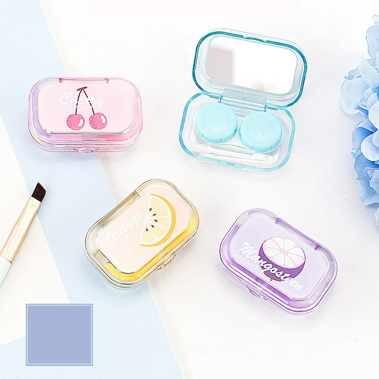 

Cute Girl Fruit Plastic Contact Lenses Packaging Box Case for Contact Lenses, Multicolors