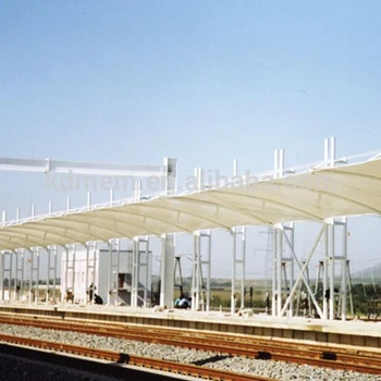 Tensile Membrane Structure Carport Awning Canopy Construction Pvdf