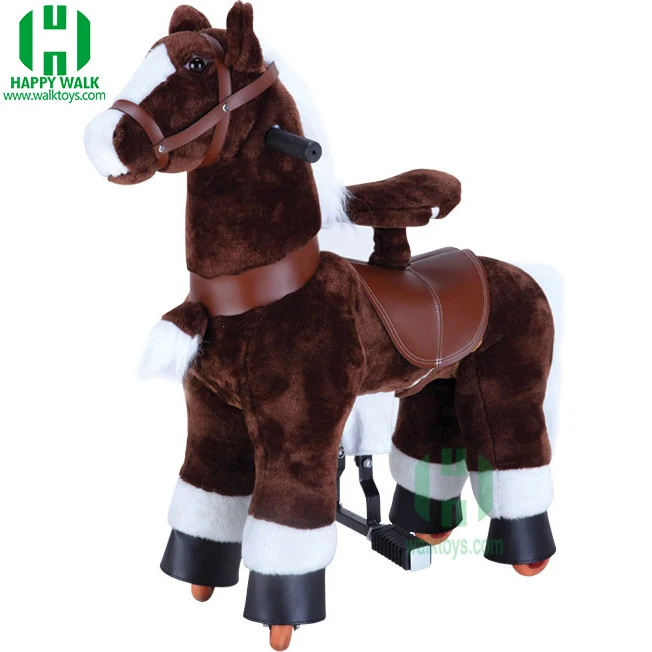 
HI EN71 wooden toy horse with wheels,toy horse on wheels,mechanical horse kids rides for sale 