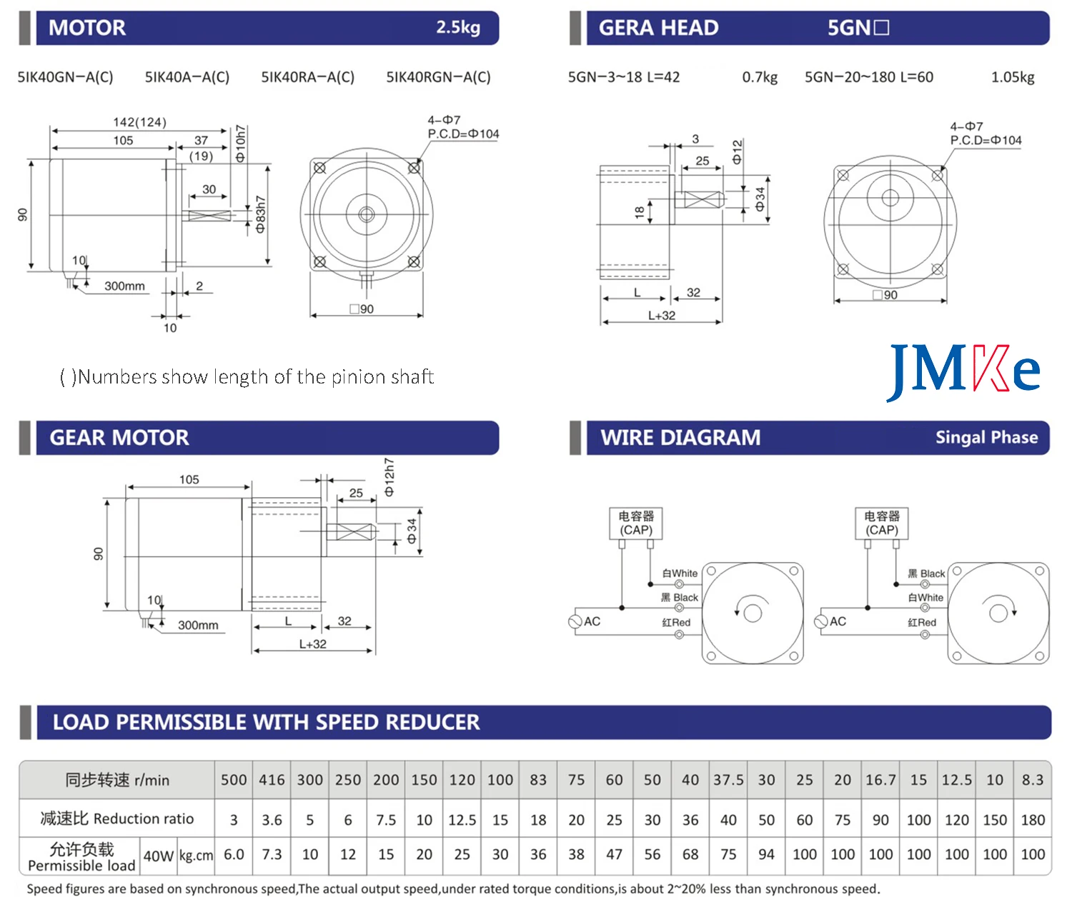 220v Gear Motor