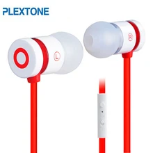 Plextone X38M Noise Reduction Metal Headphone For iPhone 5/6 Samsung LG HTC Moto Xiaomi Meizu Music Phone Professional Earphones
