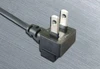 AC Power Supply Cord 12A 125V 2-pin Right-Angled Insulated pin Japan PSe Plug PHP-227R