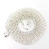 Wholesales Stylish Bling Pearl White Clip Sheeted China Metal Snake Chains