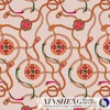 fashion designs custom Digital print cycle chain printed shirt fabric for girl's