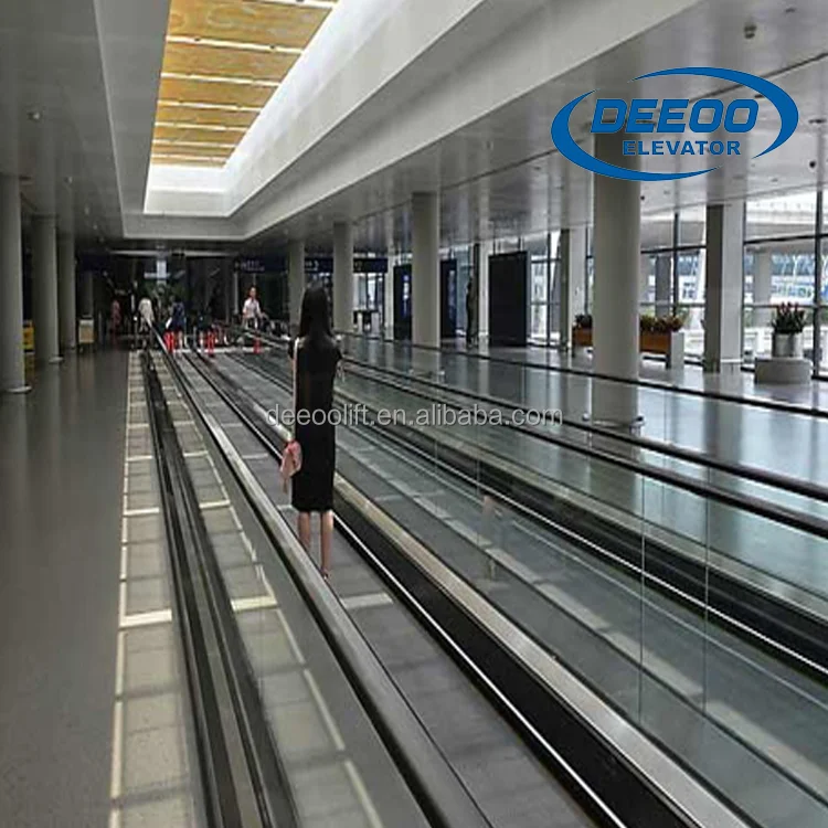 
CE Standard Indoor Horizontal Stainless Steel Auto Moving Walks for Shopping Center Airport 