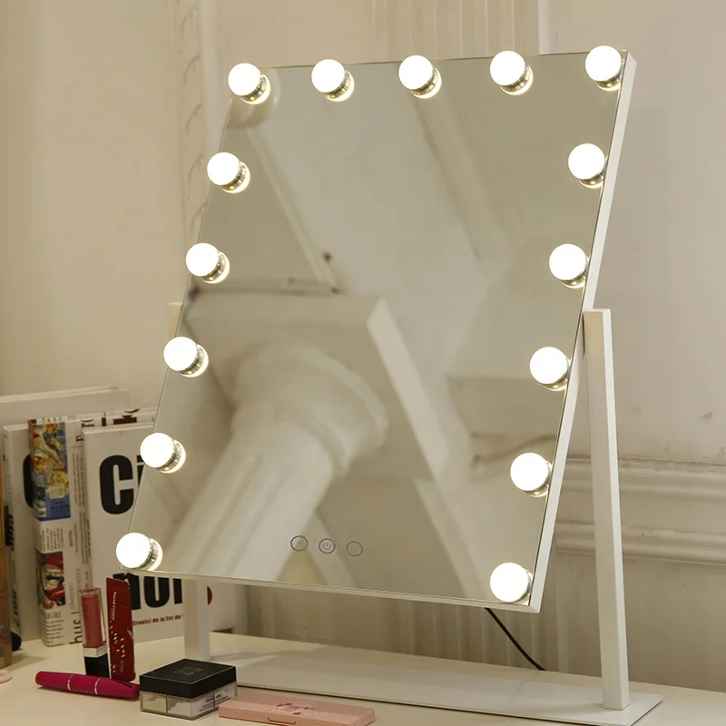 

Portable Hand Cosmetic Makeup Black Vanity Digital Clock Steel Frame, Customized color