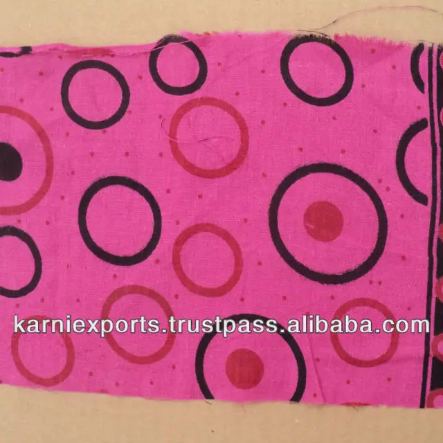 dark pink circle print cotton fabrics for apparels for womens