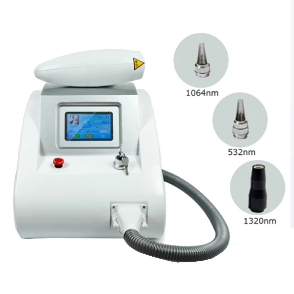 

Q-Switch Nd Yag Laser Skin Rejuvenation Pigmentation Tattoo Removal Beauty Machine, Black+blue