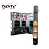 AluminumTrade Show Backdrop Wall Display Curved Pop Up Banner Stand
