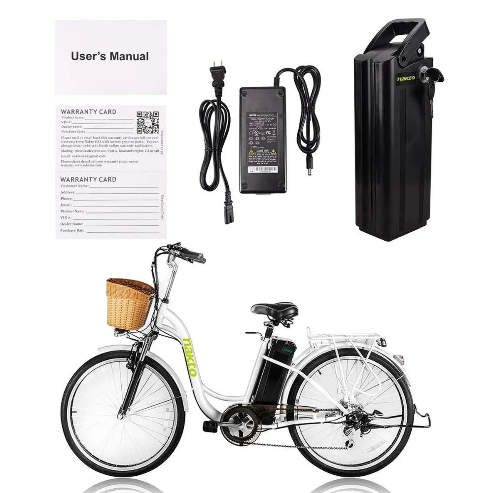 nakto electric bicycle e-bike scooter 250w powerful motor