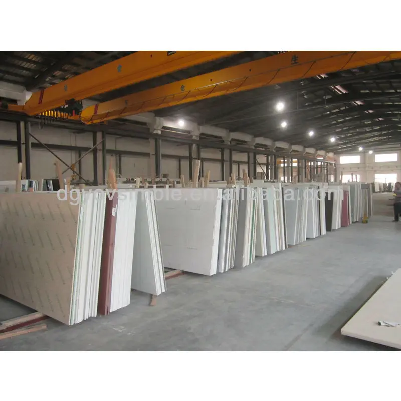 
factory manufacturing artificial quartz stone slab 