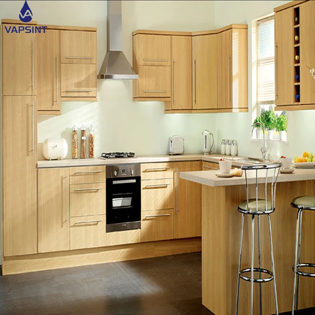 High quality modern modular pvc  knock down kitchen cabinets