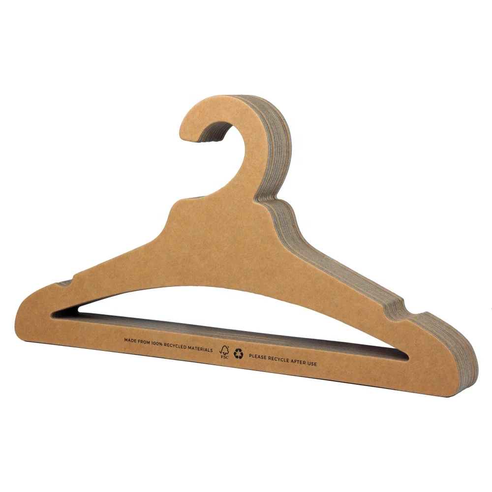 Wholesale China Recycled Paper Cardboard Scarf Hanger With Logo Printed