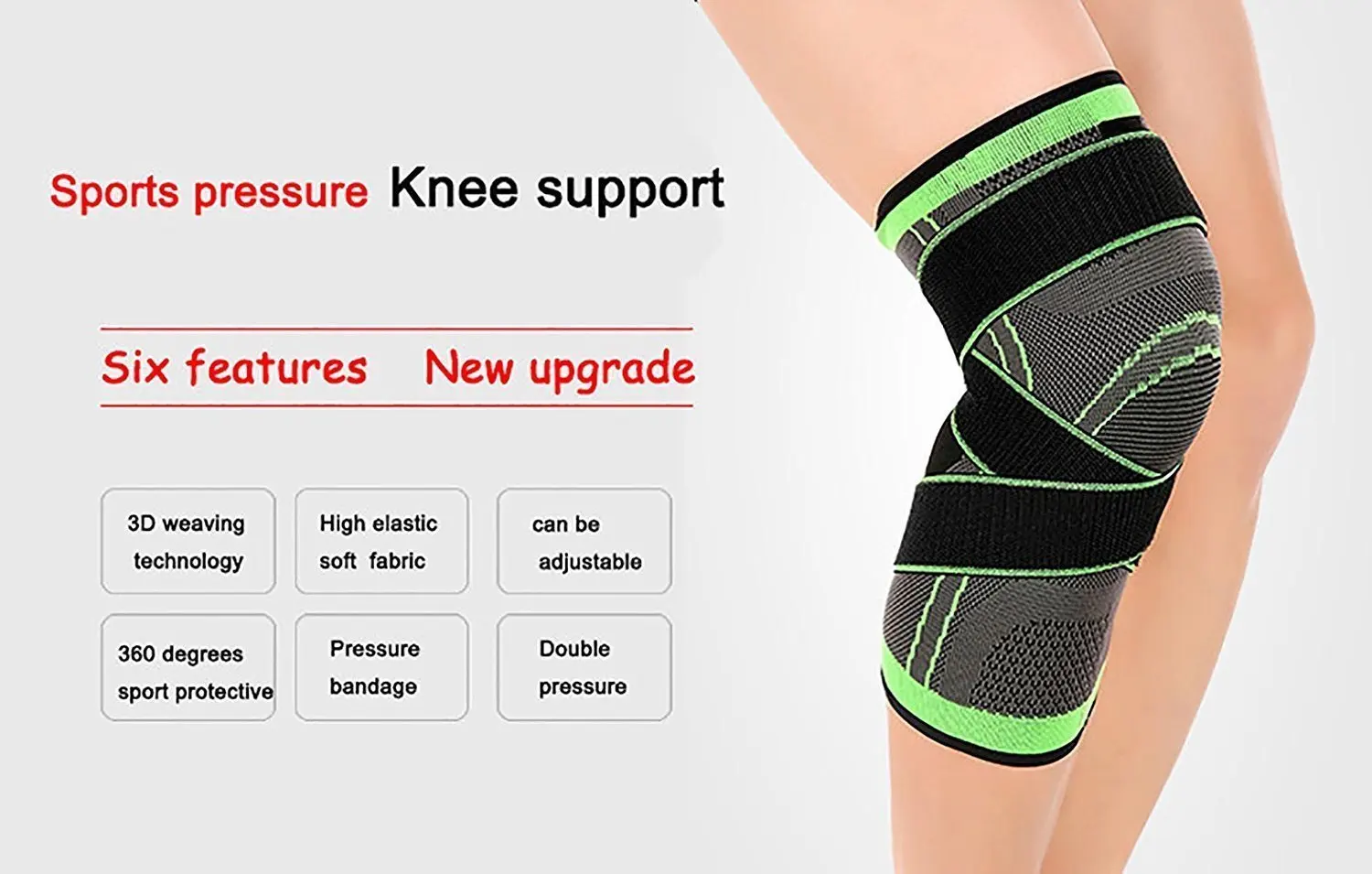 Amazon hot selling knee sleeve customized for basketball sports knee pads and new design knee brace