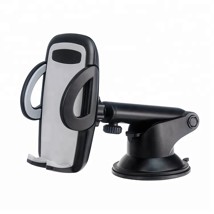 

Car Height-adjustable windshield mount cell phone holder, Black, grey, blue