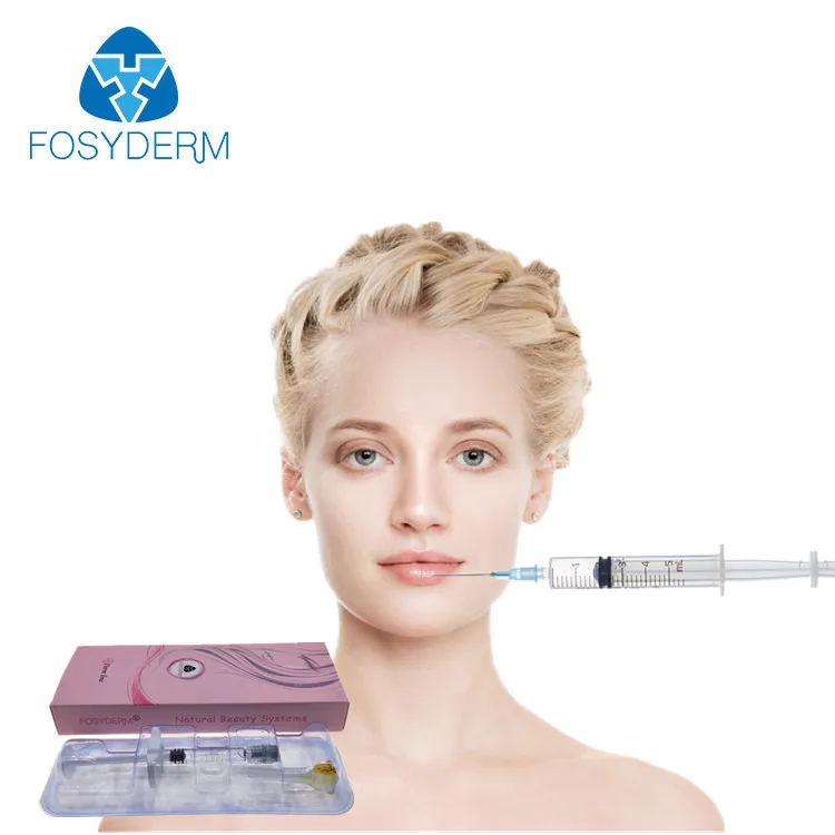 

Fosyderm Medical Sodium Hyaluronate Acid Dermal Filler for Anti-Aging and Anti-Wrinkles 2ml, Transparent