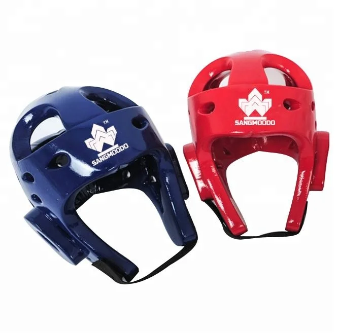 

Custom red and blue multicolor durable comfortable korea dipped nbr foam taekwondo head guard, Blue/red