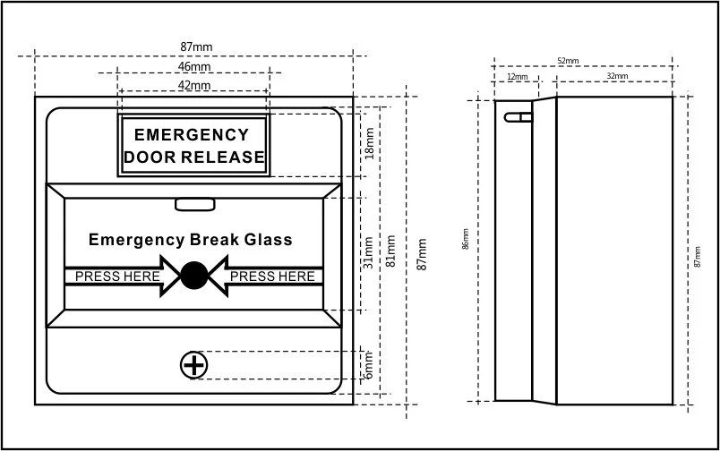 Ir door release схема подключения