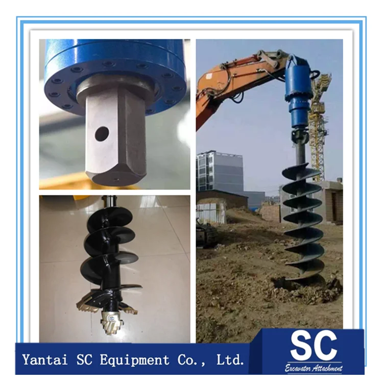 Hydraulic Earth Auger Ground Anchors Drill Rotary Head Price With