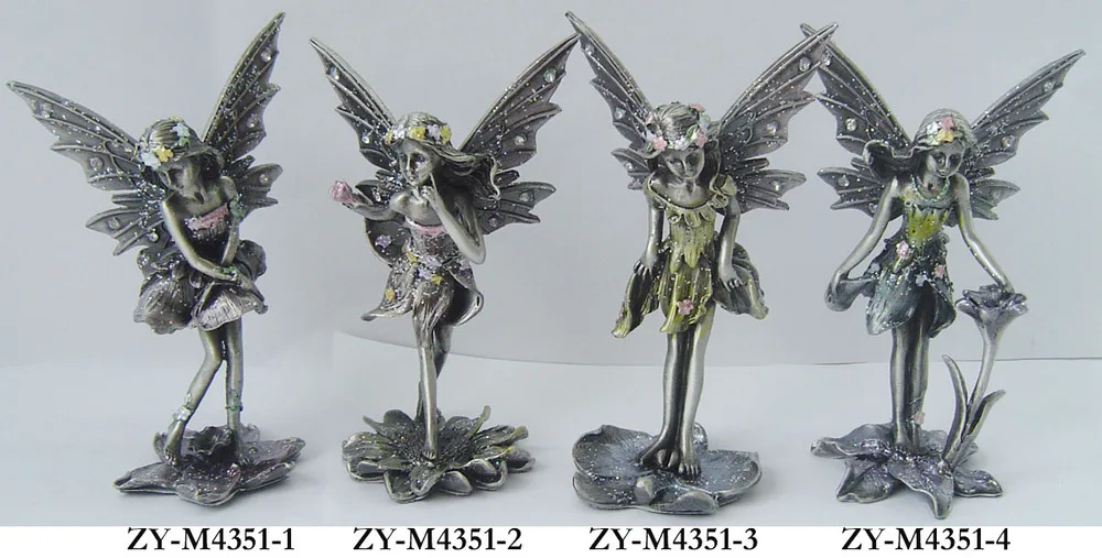 fairy figurines with metal wings