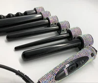 

Reytool 6P Crytal magic Electric professional salon equipment rotating wand hair curler