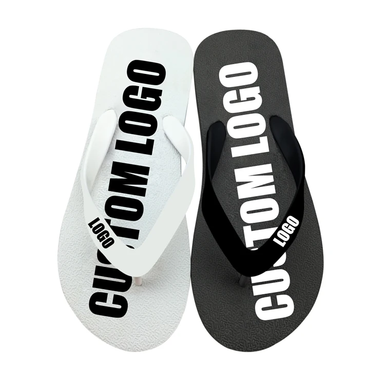 

New Design Women Beach Summer White Plain Slipper Custom Flip Flops, As picture or customized