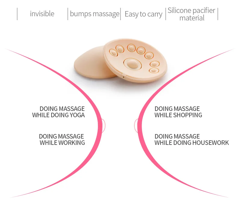 electronic vibrating breast enhancer massager chest health care massager MZ-666F9