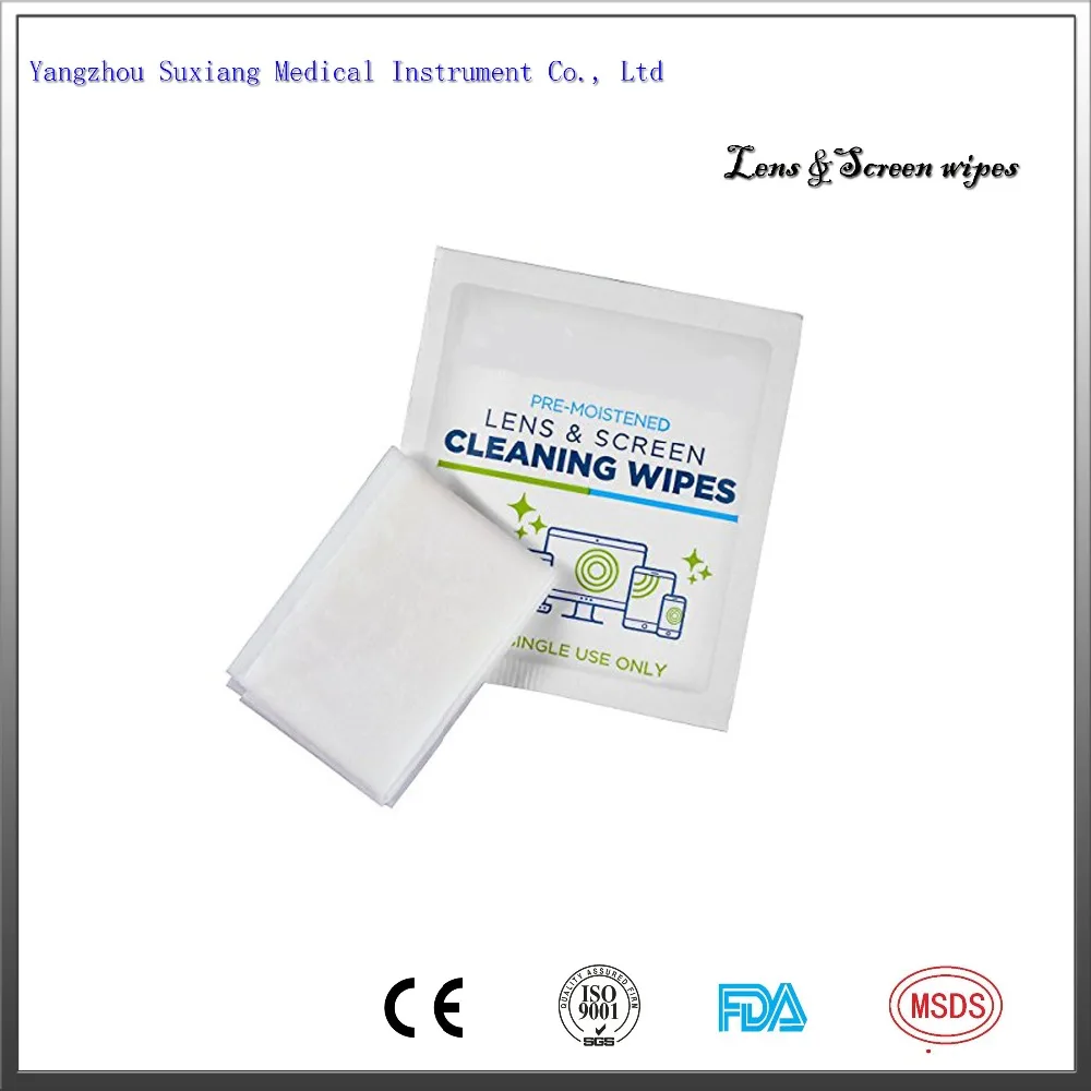 

Good absorbant ability optical lens cleaning wipes