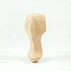 rubber wood unpaint sofa leg cabinet leg night stand feet