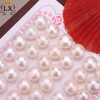 LXP-00006 AAA grand button pearl 10mm freshwater bread pearl fresh water half drilled loose pearls white bulk