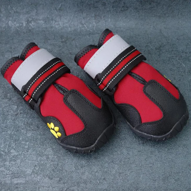 New Design Paw Print Dog Shoes Waterproof Labrador Hiking Antiskid Sneakers Buy Dog Shoes
