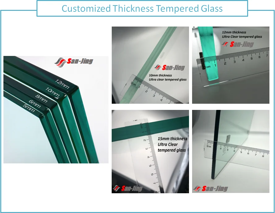 Glass Price Malaysia 8mm 10mm 12mm 15mm Low Iron Tempered Glass Panels 