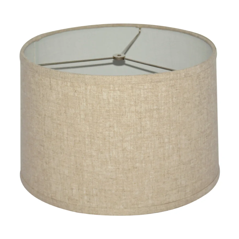 Handmade Empire Drum linen Fabric light cover floor table Lamp shade