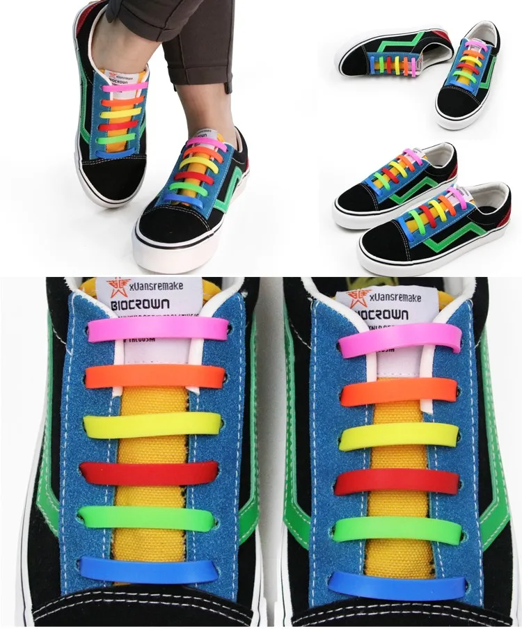 Hot Selling Shoelaces Silicone Elastic Shoe Laces Items Under 1 Dollar