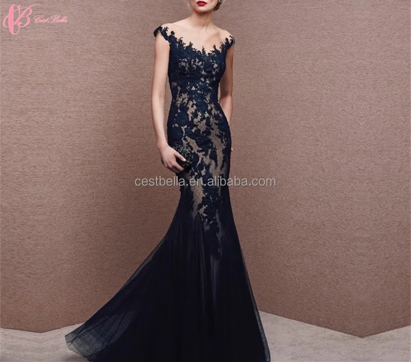 

Alibaba Wholesale Spanish Style Sleeveless Mermaid Black Floor-Length Evening Dress 2018, N/a