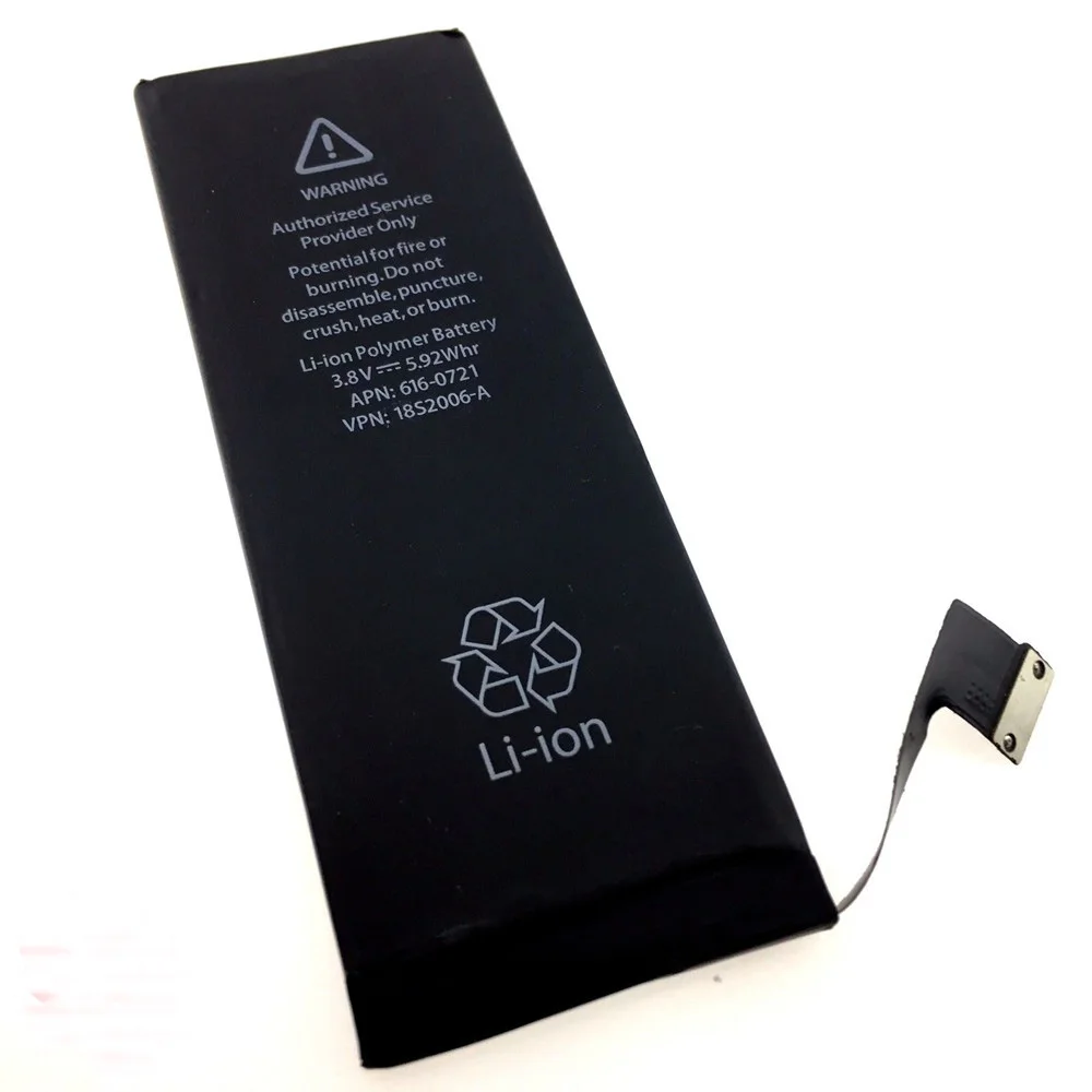 

OEM lipo battery 1560 mAh 3.8V mobile phone battery for iPhone 5s, Black