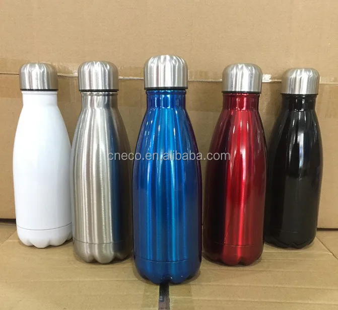 

GV004 350ML/12OZ In Stock Double Wall Stainless Steel cola shaped Vacuum Insulated bottle thermos