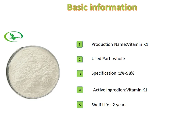 Fda High Quality Natural Phytonadione Vitamin K1 Powder Buy