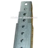 Outdoor galvanized perforated steel square road traffic sign post